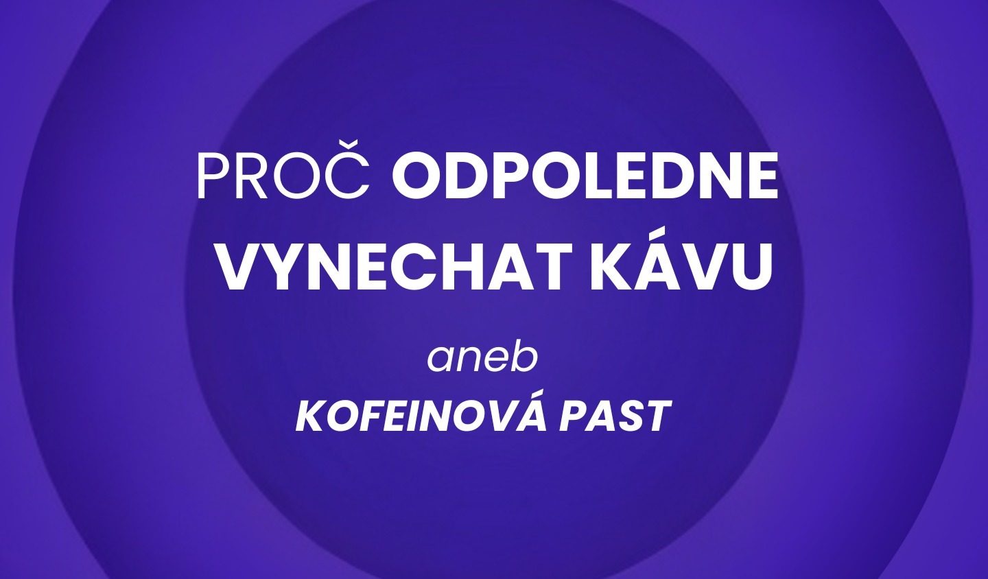 Káva a spánek